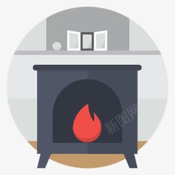 火灶图标png免抠素材_新图网 https://ixintu.com fire stove 火 炉子