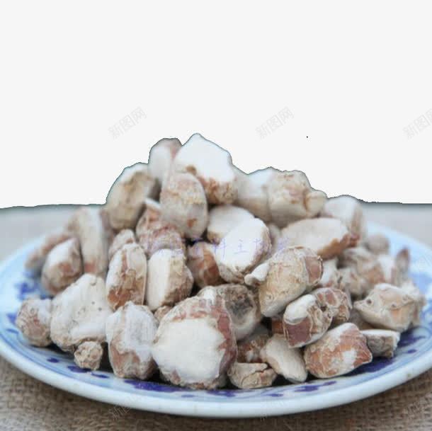 青花瓷盘子里的山奈片png免抠素材_新图网 https://ixintu.com 中药材 产品实物 山奈片 青花瓷盘子