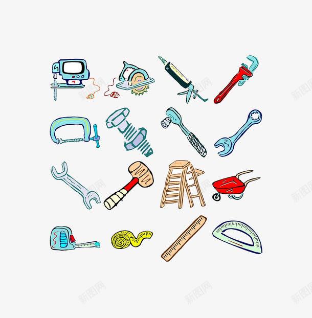 各式各样的工具png免抠素材_新图网 https://ixintu.com PNG素材 工具 扳子 梯子