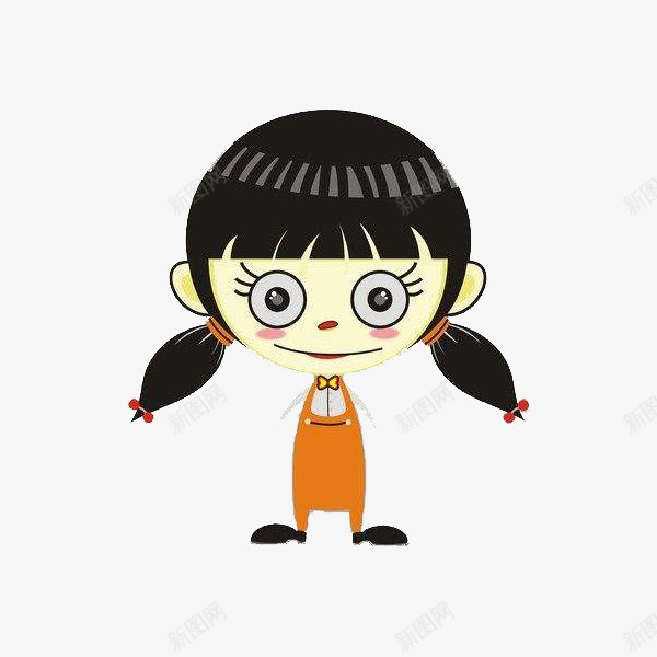 站着的小女孩png免抠素材_新图网 https://ixintu.com 卡通 可爱 女孩 小孩 开心 微笑 手绘 站着 站着的小孩