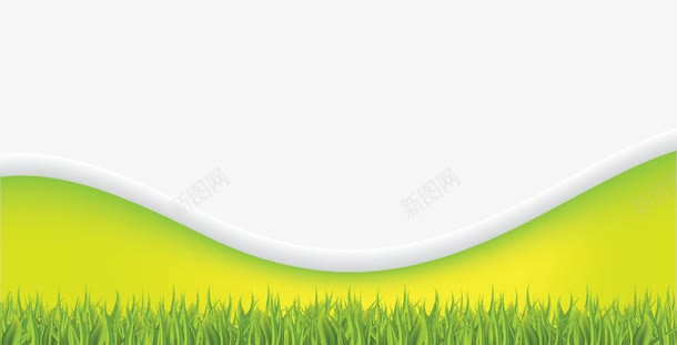 绿草地边框png免抠素材_新图网 https://ixintu.com 矢量绿草地 绿草地 绿草地边框