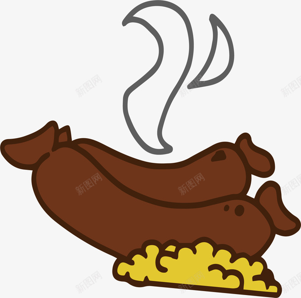 卡通香肠食物矢量图ai免抠素材_新图网 https://ixintu.com 卡通手绘 卡通食物 美味饮食 营养 香肠 矢量图