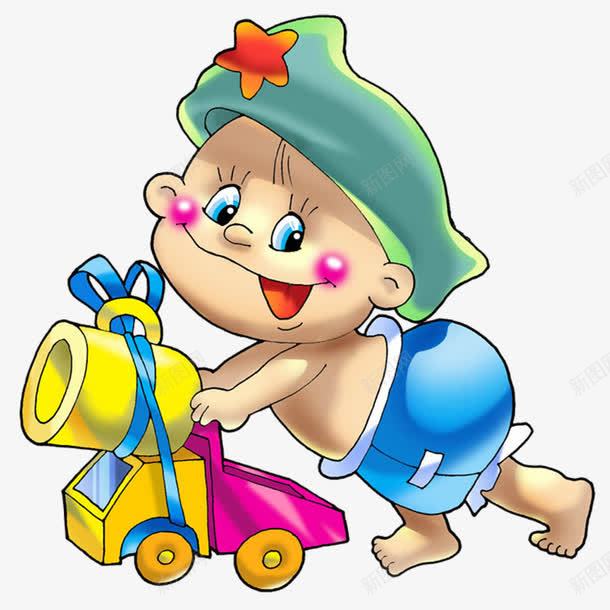 小孩玩玩具png免抠素材_新图网 https://ixintu.com 卡通 可爱 玩具车 男孩