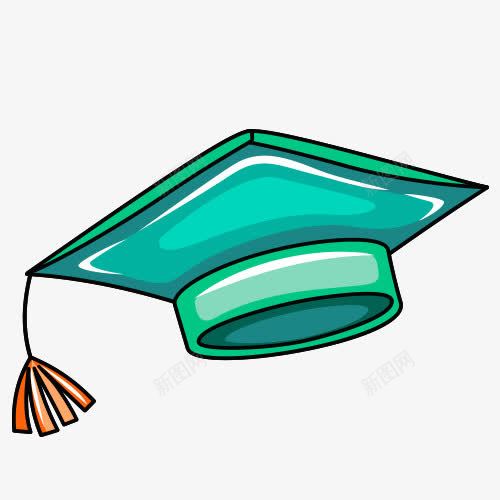 学生帽png免抠素材_新图网 https://ixintu.com 免抠 卡通 精品 美图
