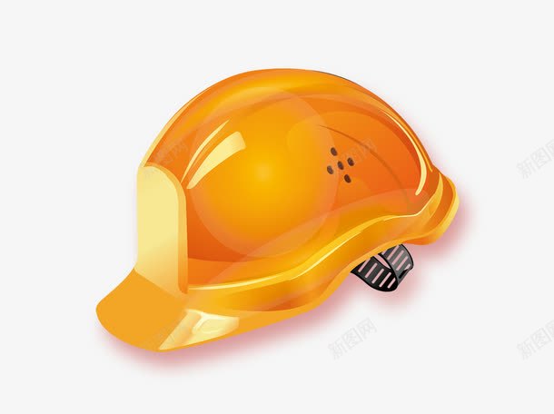 手绘黄色安全帽png免抠素材_新图网 https://ixintu.com 安全帽 手绘 黄色