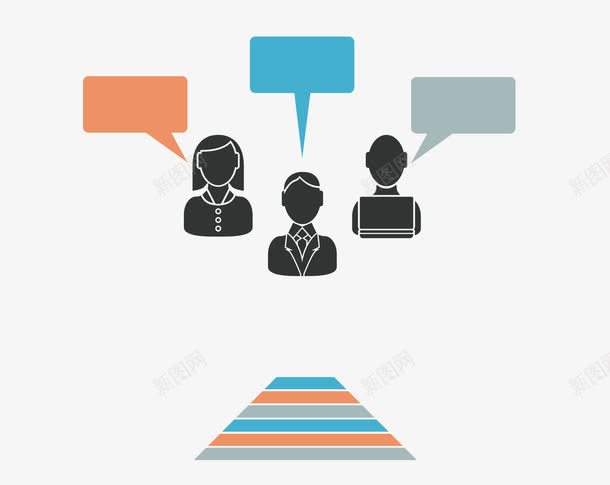 卡通扁平化科技人物对话png免抠素材_新图网 https://ixintu.com 人物 卡通人物对话 台阶 扁平化人物对话 矢量人物对话 科技人物对话