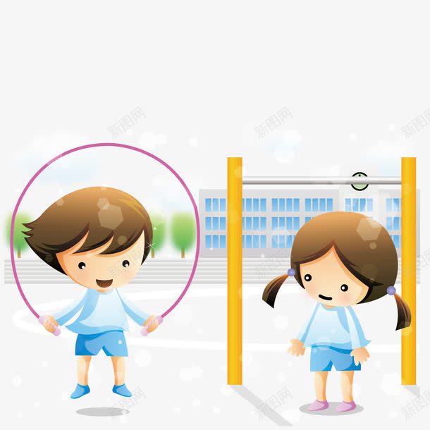 跳绳运动png免抠素材_新图网 https://ixintu.com png下载 海报元素 玩乐 装饰 装饰素材 跳绳