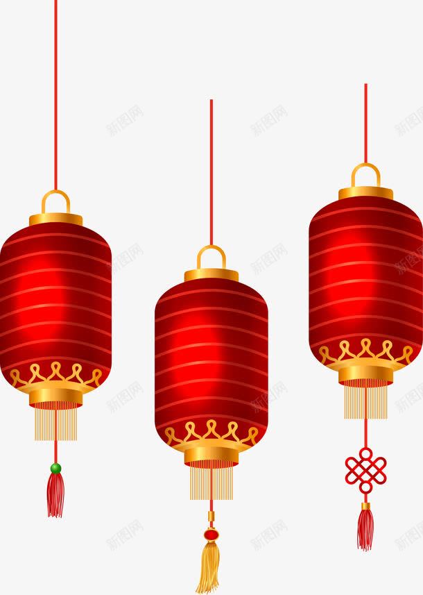红色中国风灯笼png免抠素材_新图网 https://ixintu.com 中国风 免抠PNG 喜庆 灯笼 红色 节庆 装饰图案