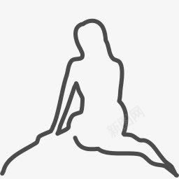 哥本哈根美人鱼雕像图标png_新图网 https://ixintu.com