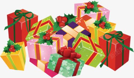 彩色卡通节日送礼礼物png免抠素材_新图网 https://ixintu.com 卡通 彩色 礼物 节日 送礼