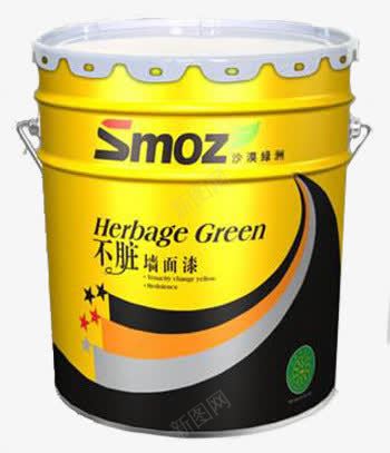 不脏墙面漆png免抠素材_新图网 https://ixintu.com SMOZ漆料 乳胶漆 产品实物 环保漆 黄色罐装