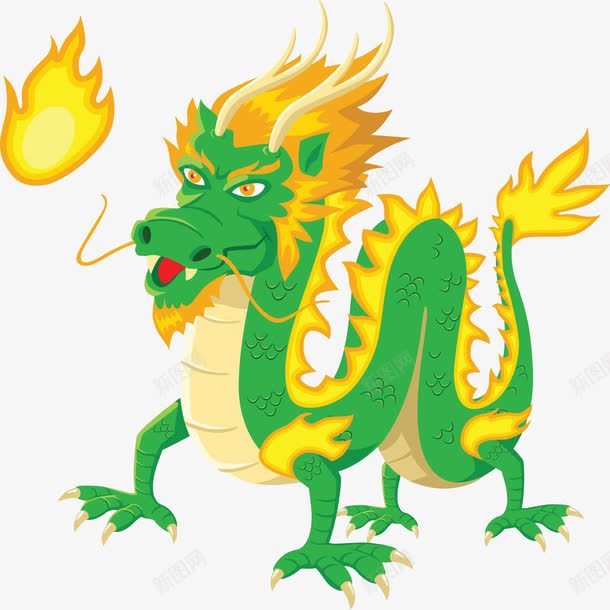彩绘卡通绿色龙png免抠素材_新图网 https://ixintu.com 卡通 卡通彩绘 卡通绿色 彩绘 绿色 绿色卡通