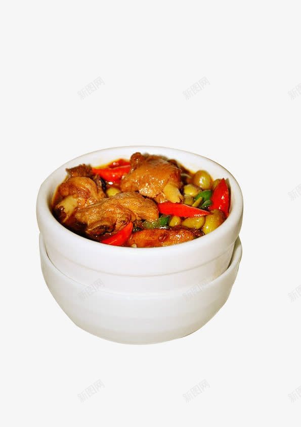 辣味鸡肉煲png免抠素材_新图网 https://ixintu.com 中餐 美食 辣味鸡肉煲 鸡肉