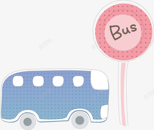 时尚标签png免抠素材_新图网 https://ixintu.com Bus 客车 时尚 标签 汽车 简约