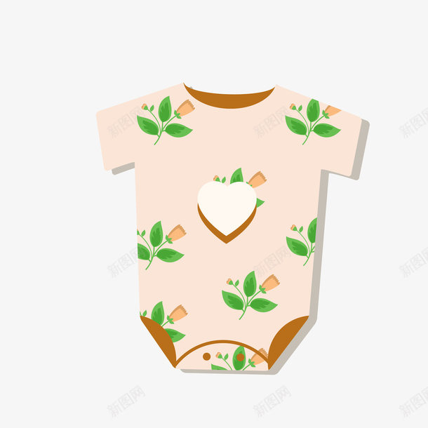 花朵婴儿连体衣png免抠素材_新图网 https://ixintu.com 婴儿花朵图案衣服 婴儿衣服 婴儿连体衣 婴儿连体衣免费png下载 花朵连体衣矢量图