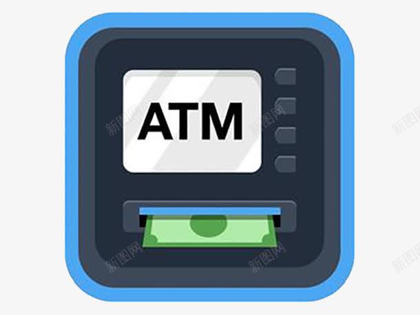 蓝色图标atmpng免抠素材_新图网 https://ixintu.com atm机 取票 蓝色