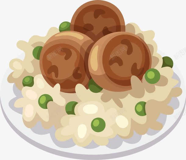 手绘黄色月饼png免抠素材_新图网 https://ixintu.com 创意 圆盘 手绘 料理 月饼 炒饭 青豆 黄色
