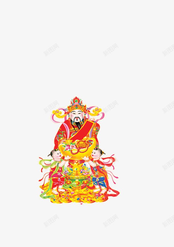 春节年画装饰图png免抠素材_新图网 https://ixintu.com 春节素材 装饰素材