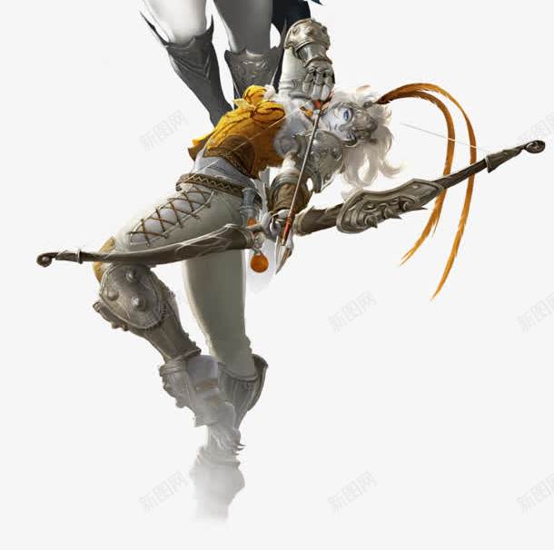 蓝色网游战士人物png免抠素材_新图网 https://ixintu.com 人物 战士 蓝色