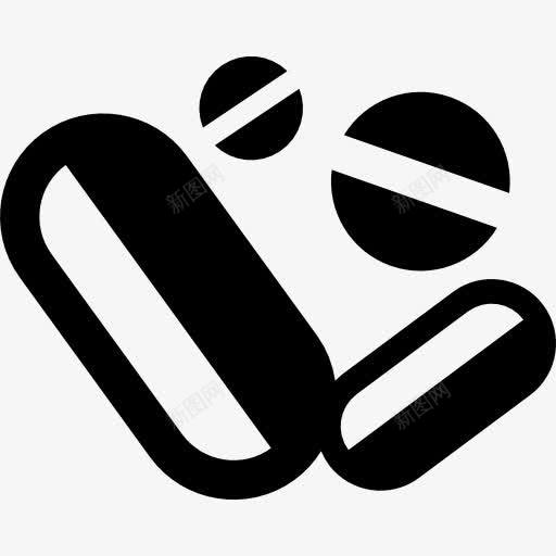 医疗药物的片剂和胶囊图标png_新图网 https://ixintu.com 丸 医疗 医药 经院哲学家 胶囊 药片 药物