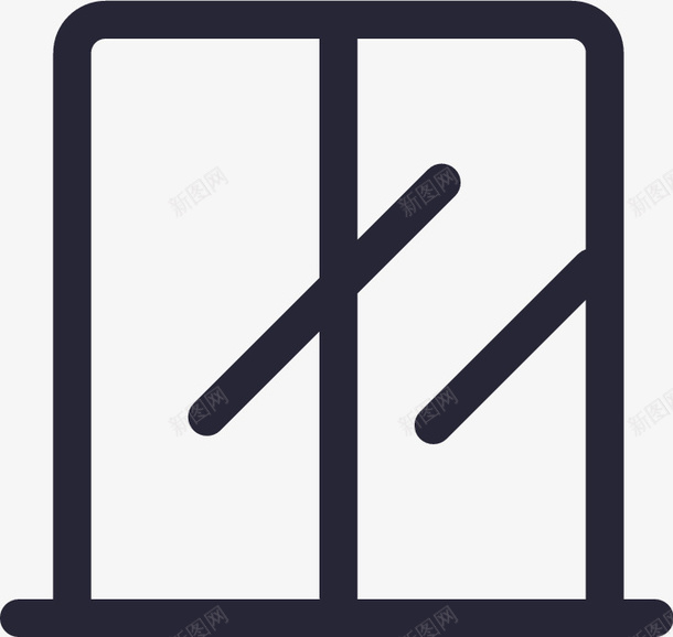 窗户矢量图图标eps_新图网 https://ixintu.com 窗户 矢量图