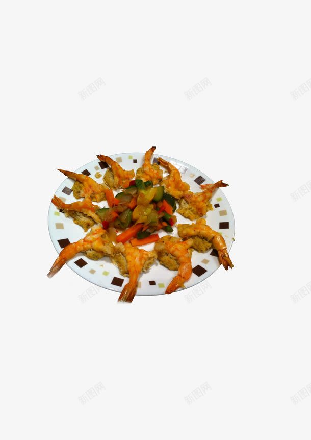 香辣虾拼盘png免抠素材_新图网 https://ixintu.com 传统美食 夹虾 烤虾 烤虾串 烧烤 虾 餐饮美食 香辣虾