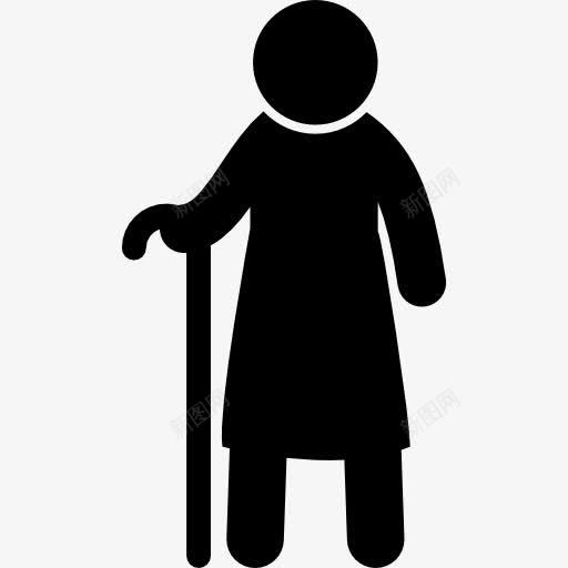 老人站在甘蔗图标png_新图网 https://ixintu.com humanpictos 人 人鹤 前面 男 站着 竹蔗 老了