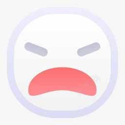 可爱白色小人发怒图标png_新图网 https://ixintu.com 发怒 可爱 小人 白色