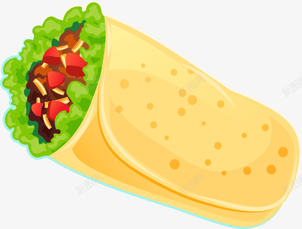 黄色美味卡通卷饼png免抠素材_新图网 https://ixintu.com 517 卡通卷饼 吃货节 美味卷饼 美食节 食品 餐饮