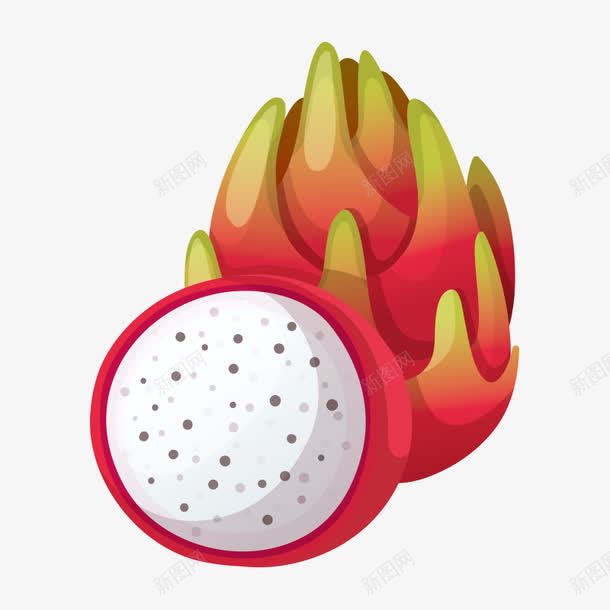 水果绿色png免抠素材_新图网 https://ixintu.com 无公害 水果 火龙果 绿色 食物
