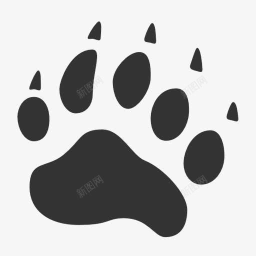熊掌图标png免抠素材_新图网 https://ixintu.com 熊掌 熊脚印