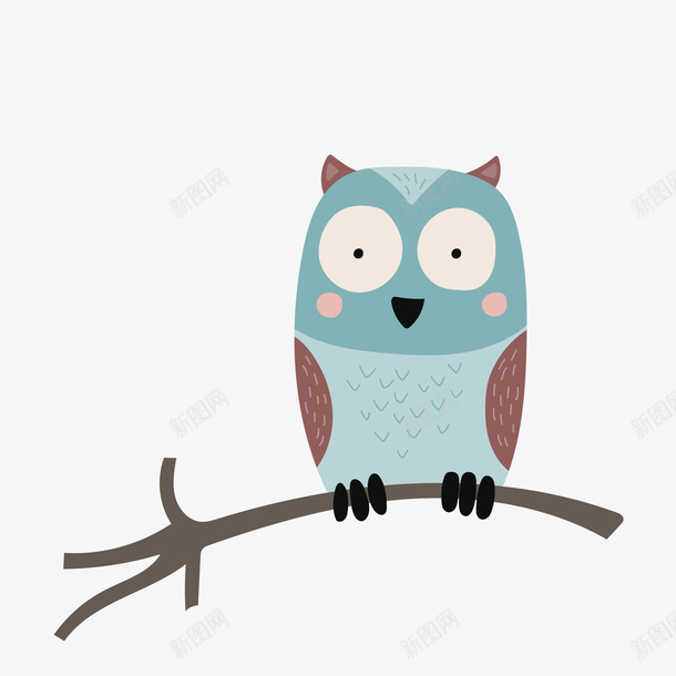 卡通小清新动物装饰海报猫头png免抠素材_新图网 https://ixintu.com 动物插画 卡通动物 卡通小清新动物装饰海报设计猫头鹰免费下载 可爱小动物 广告设计 猫头鹰 装饰设计