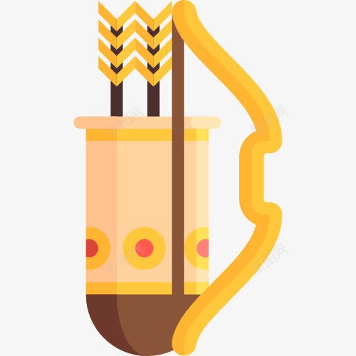 弓和箭图标png_新图网 https://ixintu.com 中世纪武器 射箭的弓和箭 杂项 颤抖
