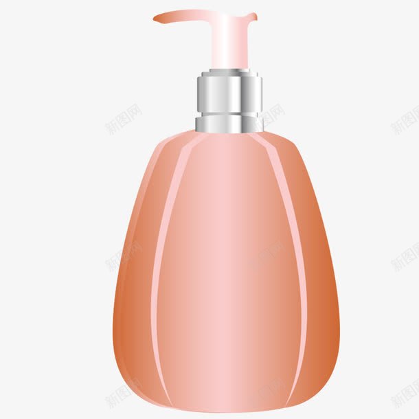 按压水乳图标png_新图网 https://ixintu.com 化妆品 卡通瓶身 图示 按压式水乳 插图 标识