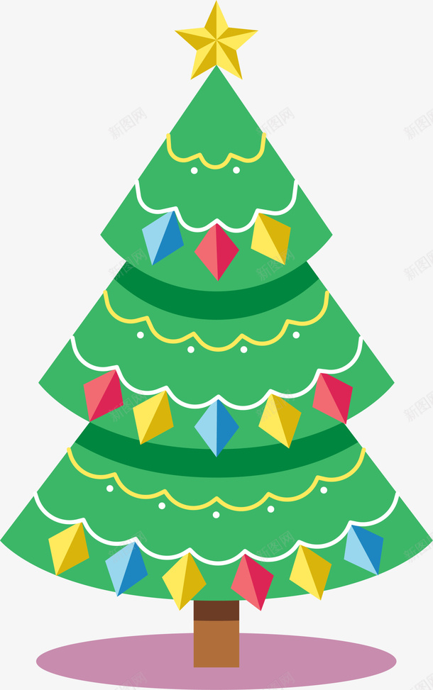 绿色冬日卡通圣诞树png免抠素材_新图网 https://ixintu.com Christma Christmas Merry 冬日树木 圣诞快乐 圣诞树 圣诞节 绿色树木 装饰图案