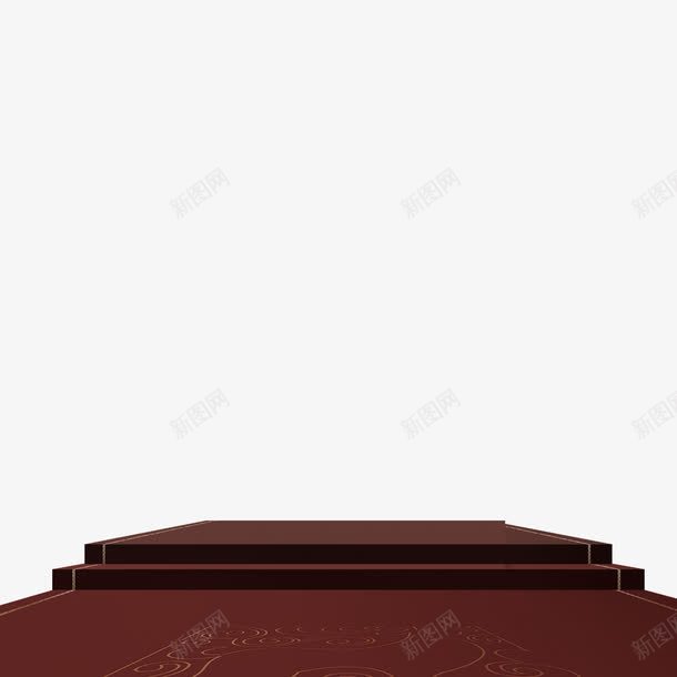 红色台阶psd免抠素材_新图网 https://ixintu.com 台阶 建筑 红色 阶梯