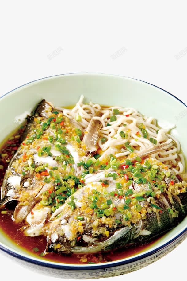 绿蒜鱼头王png免抠素材_新图网 https://ixintu.com 佳肴 米线 美味 美食摄影 葱花
