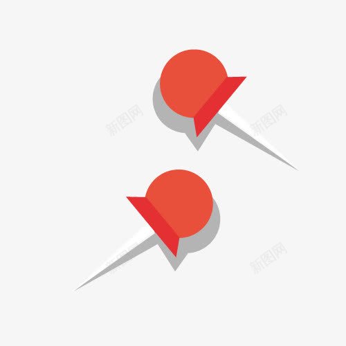 红色图钉矢量图ai免抠素材_新图网 https://ixintu.com 涓 绾壊 鍥鹃拤 閽 矢量图