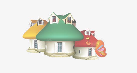 城市png免抠素材_新图网 https://ixintu.com 卡通 建筑 旧