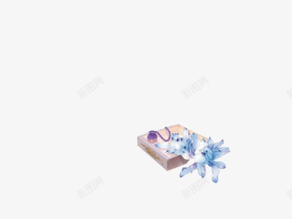水彩蓝花植物png免抠素材_新图网 https://ixintu.com 植物 水彩 素材 蓝花