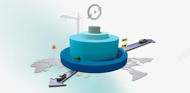增长图png免抠素材_新图网 https://ixintu.com PPT元素 分布 增长