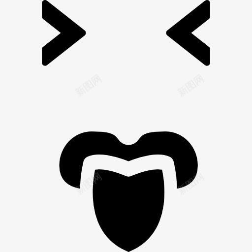 表情的方脸闭着眼睛和舌头图标png_新图网 https://ixintu.com 封闭 平方 接口 眼睛 脸 舌 表情 表情平方 面