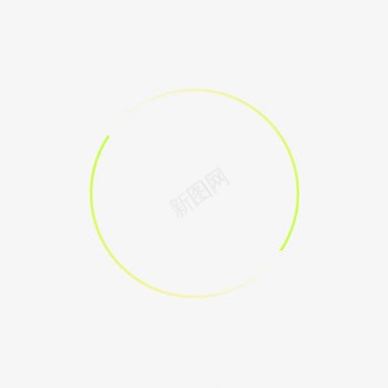黄色线条环装饰png免抠素材_新图网 https://ixintu.com 线条 装饰 黄色