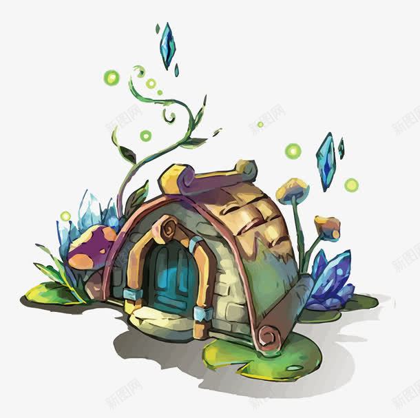 魔幻风小房子png免抠素材_新图网 https://ixintu.com PNG图片 PNG图片素材 PNG素材 PNG素材免费下载 房子 手绘 魔幻