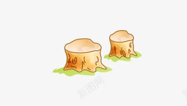 唯美精美卡通木桩png免抠素材_新图网 https://ixintu.com 卡通 可爱 唯美 木墩 木桩 精美