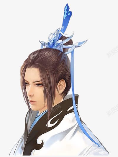 古风儒雅贵公子手绘png免抠素材_新图网 https://ixintu.com 儒雅 公子 古风