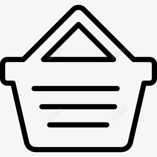购物篮概述商业工具图标png_新图网 https://ixintu.com 商务 小图标 概述 篮 购物 购物篮
