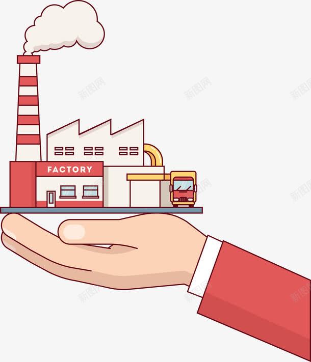 手拿工业基地扁平化矢量图eps免抠素材_新图网 https://ixintu.com 基地 工业矢量 扁平素材 矢量素材 矢量图