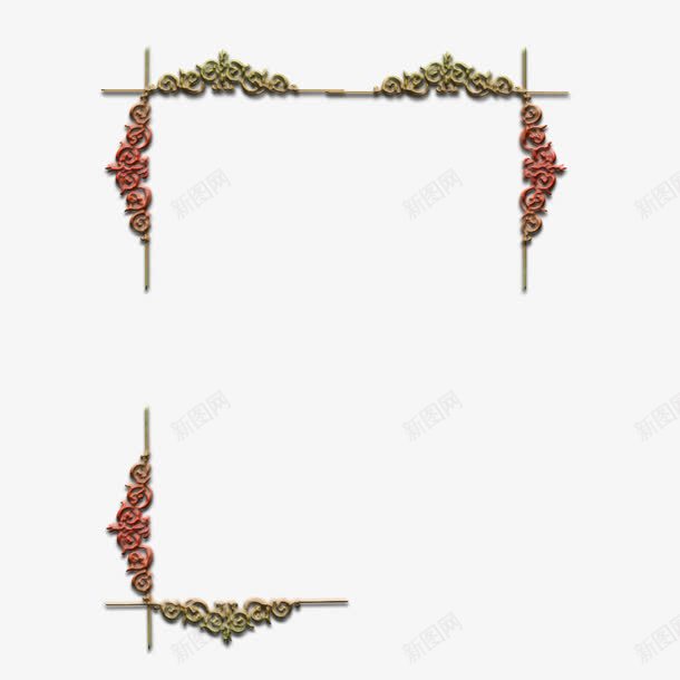 简单边框装饰花纹png免抠素材_新图网 https://ixintu.com 简单花纹 花纹 装饰 装饰边框 边框花纹 边框装饰