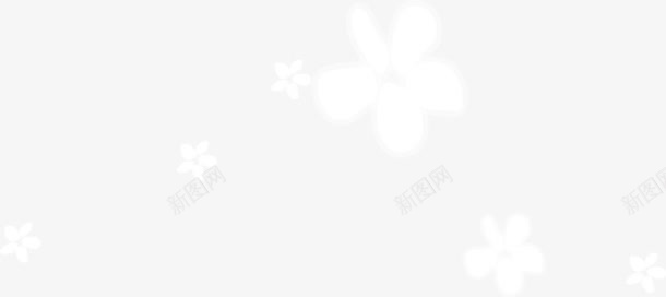 卡通手绘白色小花png免抠素材_新图网 https://ixintu.com 卡通 小花 手绘 白色
